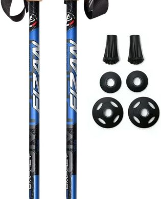 Fizan Compact 3 Trekking Poles – 5.6 oz Ultralight, Backpacking, Thru Hiking Poles, Adjustable, Collapsible, Customized Fit, EVA Grips, Aluminum Walking Sticks (Compact 3)