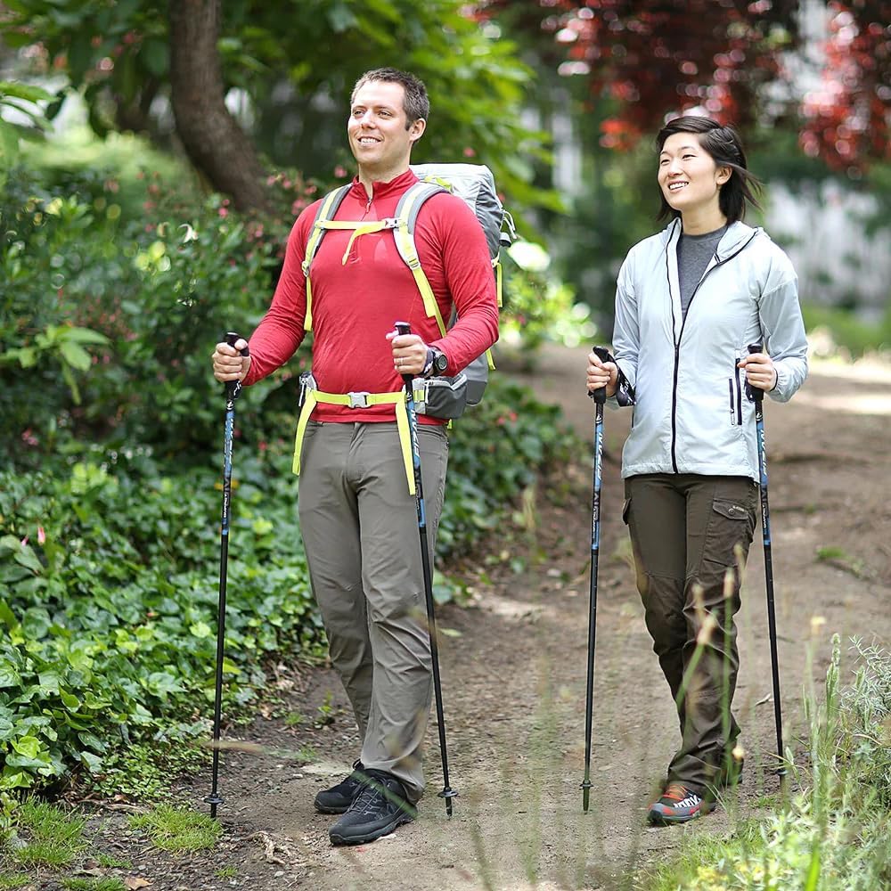 Fizan Compact 3 Trekking Poles – 5.6 oz Ultralight, Backpacking, Thru Hiking Poles, Adjustable, Collapsible, Customized Fit, EVA Grips, Aluminum Walking Sticks (Compact 3) - Image 7